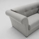 LC60000 Sofá cama estilo vintage con apertura Italiana y colchón de 18 cm de altura