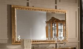 Espejo Clásico acabado en pan de oro fabricado en Italia Ref TR10012
