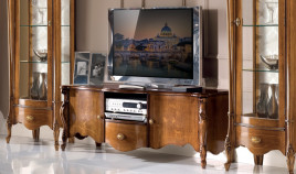 Mueble de televisión Clásico con puertas y cajón fabricado en Italia Ref TR10021