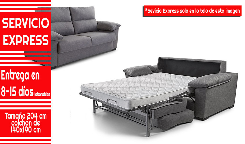 Sofá Cama Colchón Apertura Italiana Camelia - Servicio Express