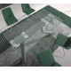 Mesa comedor Extensible con Tapa de Cristal y patas de Madera Ref Q132000