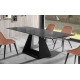Mesa comedor Extensible con Tapa Cristal y patas metálicas Ref Q46000