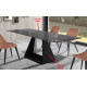 Mesa comedor Extensible con Tapa Cristal o cerámica y patas metálicas Ref Q46000