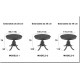 Mesa de comedor redonda clásica extensible con patas a elegir Ref BU15000