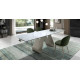 Mesa comedor Extensible con Tapa cerámica y patas Metálicas Ref Q29000