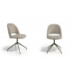 Silla de diseño tapizada con sistema giratorio Ref Q36000