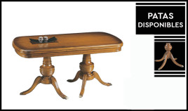 Mesa de comedor clásica extensible con patas a elegir Ref BU11000