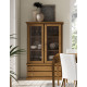 Vitrina fabricada en madera de Pino disponible en diferentes acabados Ref JI10074