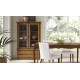 Vitrina fabricada en madera de Pino disponible en diferentes acabados Ref JI10074