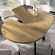 Mesa de Comedor redonda extensible con pata metálica Ref Y48000