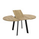 Mesa de Comedor redonda extensible con pata metálica Ref Y48000