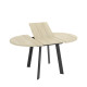 Mesa de Comedor redonda extensible con pata metálica Ref Y48000