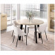 Mesa de Comedor redonda extensible con pata metálica Ref Y48000