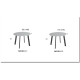 Mesa de Comedor redonda extensible con pata metálica Ref Y48000