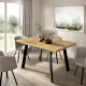 Mesa de comedor fija con pata metálica Ref Y49000