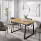 Mesa de comedor fija con pata metálica Ref Y50000