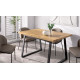 Mesa de comedor fija con pata metálica Ref Y50000