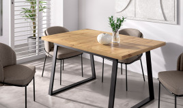 Mesa de comedor fija con pata metálica Ref Y50000