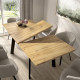 Mesa de comedor extensible con pata metálica Ref Y51000