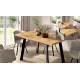 Mesa de comedor extensible con pata metálica Ref Y51000