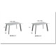 Mesa de comedor extensible con pata metálica Ref Y51000