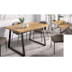 Mesa de comedor extensible con pata metálica Ref Y52000