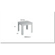 Mesa de comedor cuadrada extensible Ref Y55000