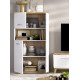 Salón moderno con módulo bajo y vitrina Ref YT04