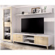 Salón moderno con módulo bajo y vitrina Ref YT06