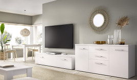 Salón moderno con módulo bajo y aparador Ref YT21