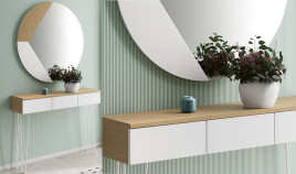 Conjunto recibidor de Consola y Espejo Ref H10277