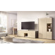 Salón moderno con módulo bajo y vitrina Ref YD2509