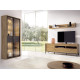 Salón moderno con módulo bajo y vitrina Ref YD2510
