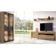 Salón moderno con módulo bajo y vitrina Ref YD2510