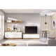 Salón moderno con módulos bajos y estantería Ref YD2511