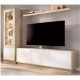 Salón moderno con módulos bajos y vitrina Ref YD2515