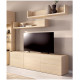 Salón moderno con módulo bajo y vitrina Ref YD2516
