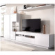 Salón moderno con módulo bajo y vitrina Ref YD2517