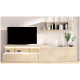Salón moderno con módulos bajos, soporte tv y estantería Ref YD2519