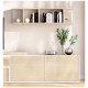 Salón moderno con módulos bajos, soporte tv y estantería Ref YD2519