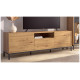Salón moderno con módulo bajo y vitrina Ref YD2520