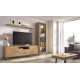 Salón moderno con módulo bajo y vitrina Ref YD2520