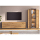 Salón moderno con módulo bajo y vitrina Ref YD2521