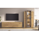 Salón moderno con módulo bajo y vitrina Ref YD2521