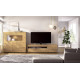Salón moderno con módulo bajo y vitrina Ref YD2524