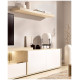 Salón moderno con módulos bajos con puertas, cajones y soporte tv Ref YD2525