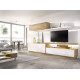 Salón moderno con módulos bajos y altos y soporte Tv Ref YD2527