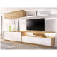 Salón moderno con módulos bajos y altos y soporte Tv Ref YD2527