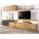 Salón moderno con módulos bajos y altos y soporte Tv Ref YD2528