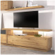 Salón moderno con módulos bajos y altos y soporte Tv Ref YD2528